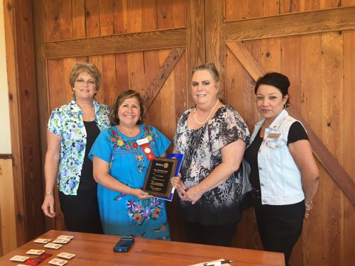 From left: Diane Consgrove - Membership Chair, Diane Cumpian,
Jannie Bryant - President and Cynthia Prieto - Treasurer and PR Chair
